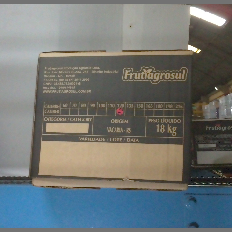 Candidata do calibre · central · 960 utilizado na inferência