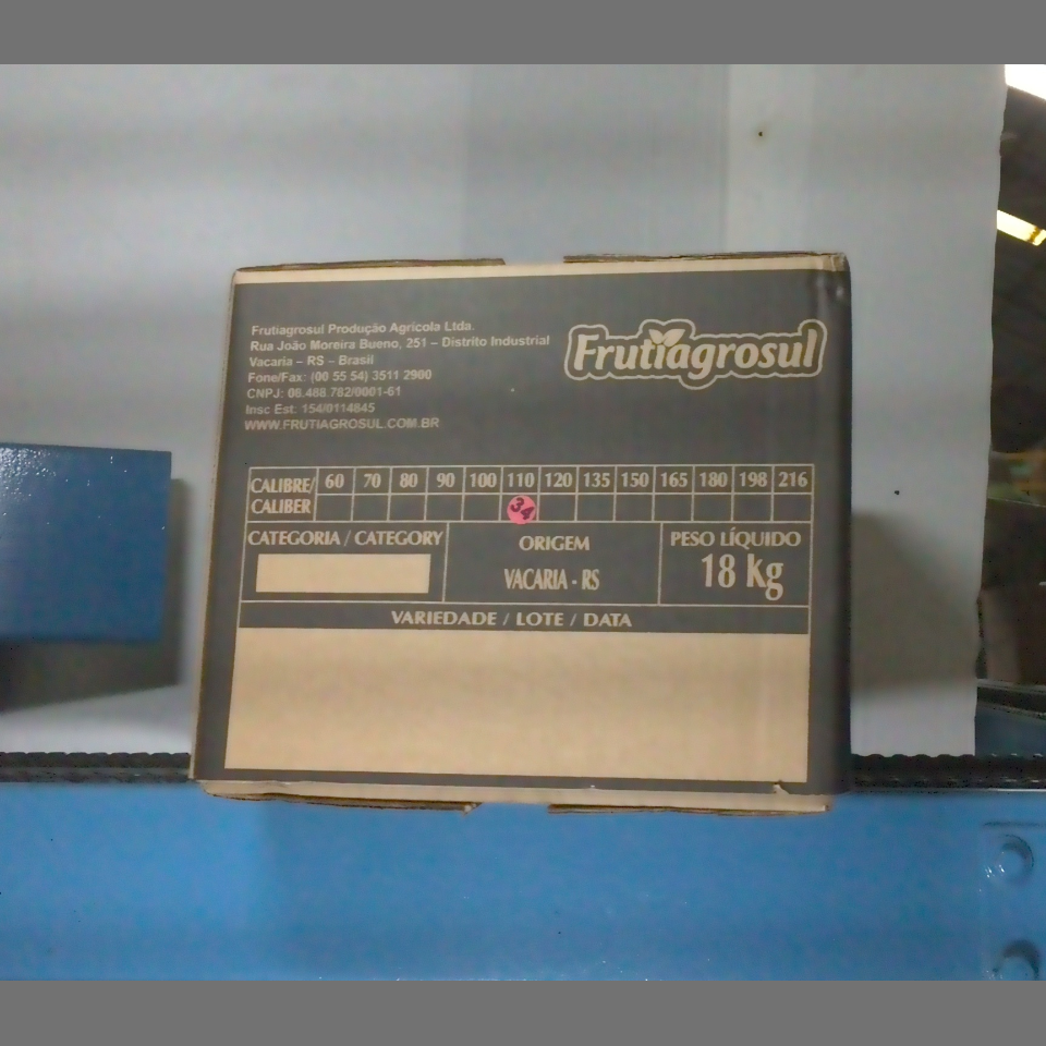 Candidata do calibre · central · 960 utilizado na inferência