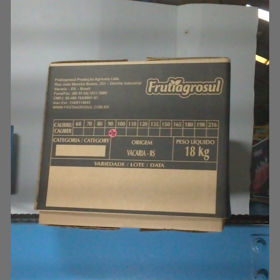 Candidata do calibre · central · 960 utilizado na inferência