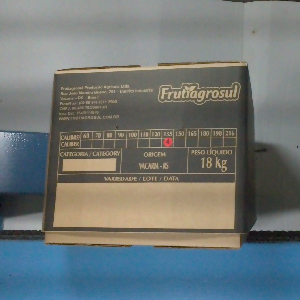 Candidata do calibre · central · 960 utilizado na inferência