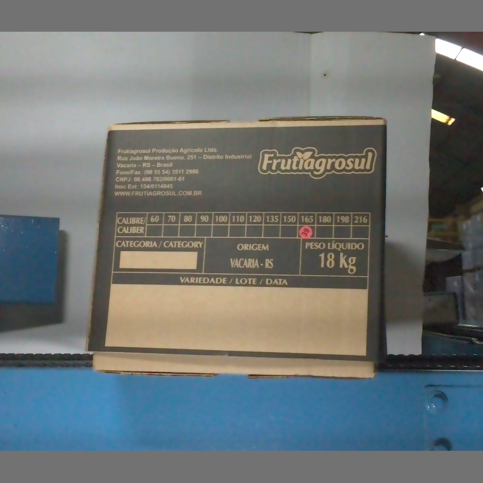 Candidata do calibre · central · 960 utilizado na inferência