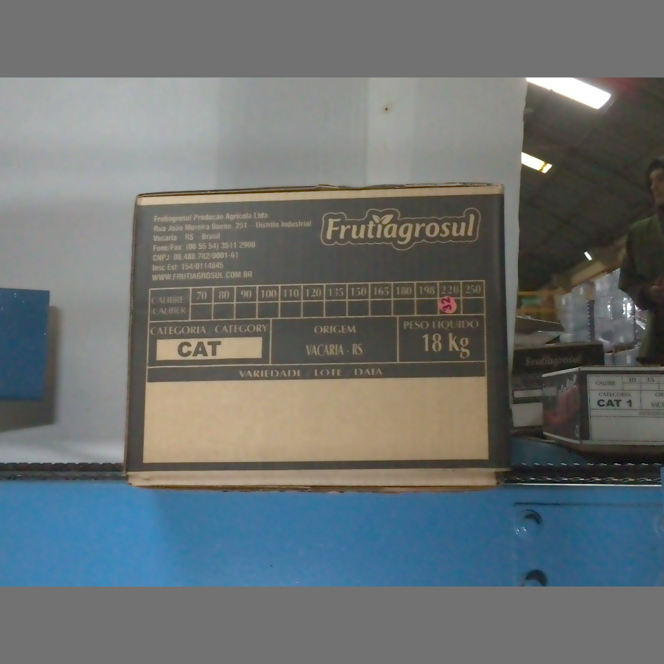 Candidata do calibre · central · 960 utilizado na inferência