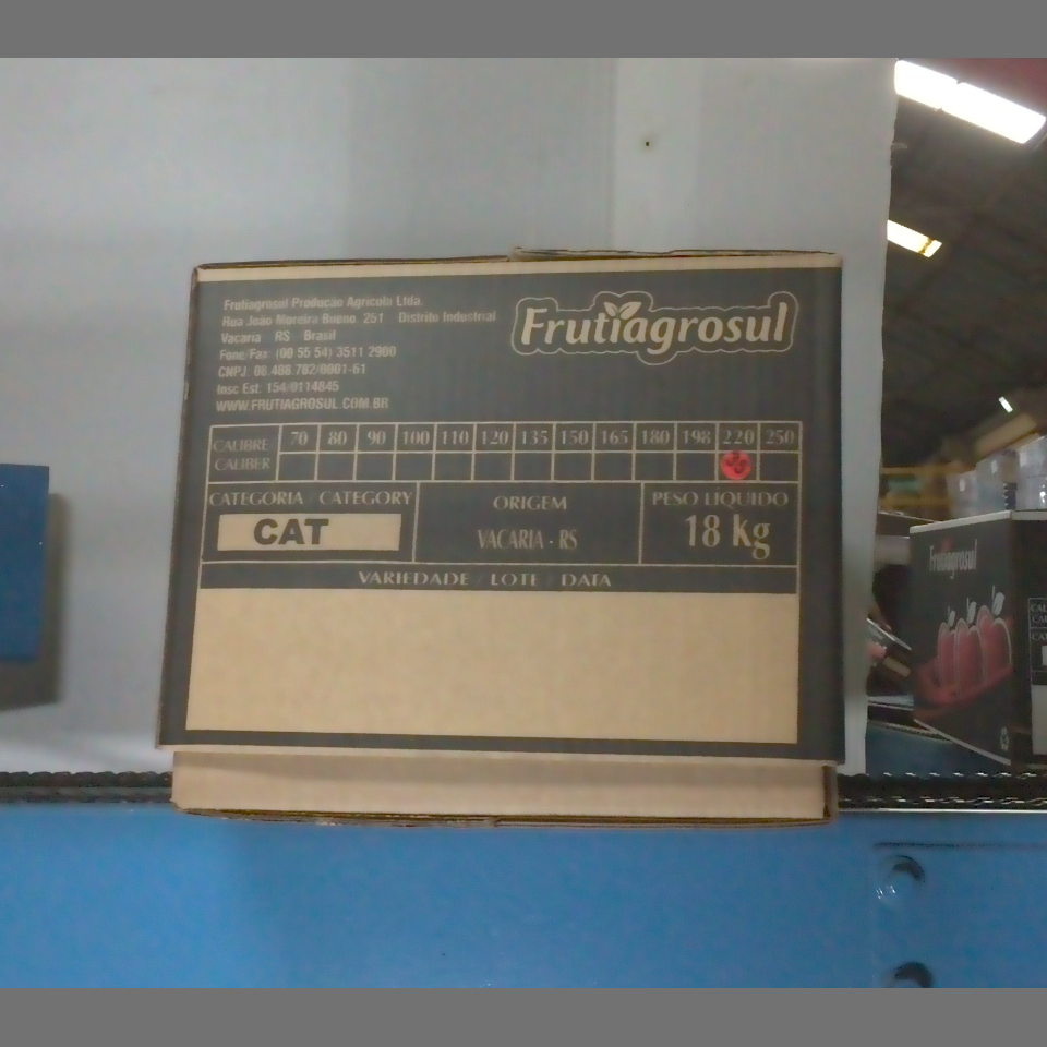 Candidata do calibre · central · 960 utilizado na inferência