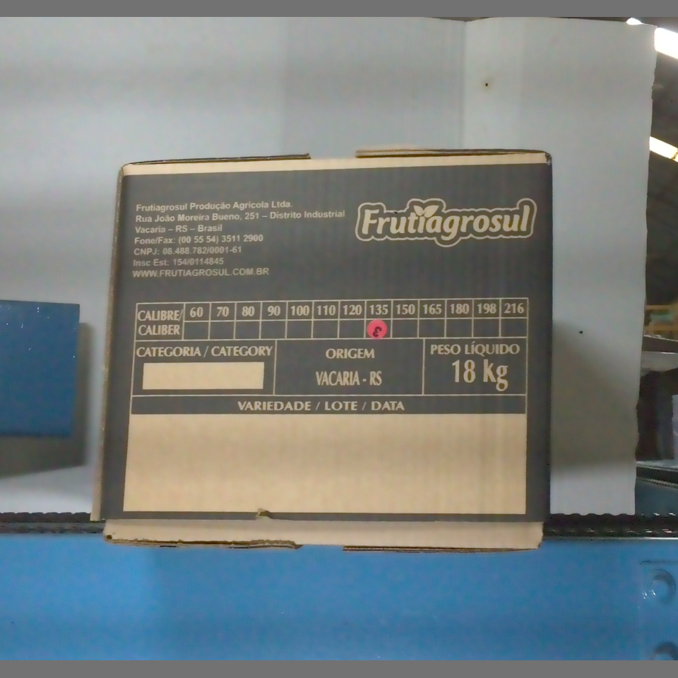 Candidata do calibre · central · 960 utilizado na inferência