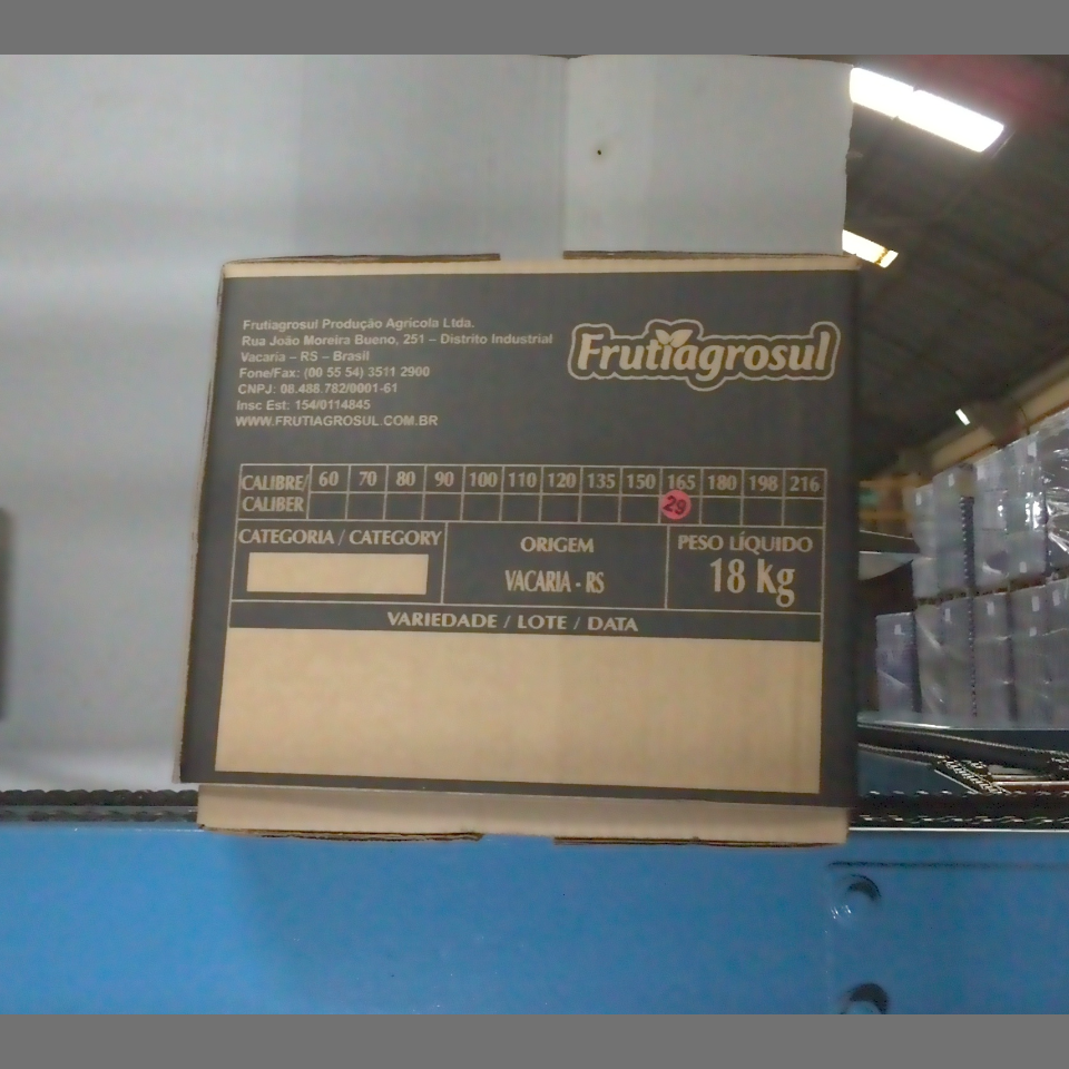 Candidata do calibre · central · 960 utilizado na inferência