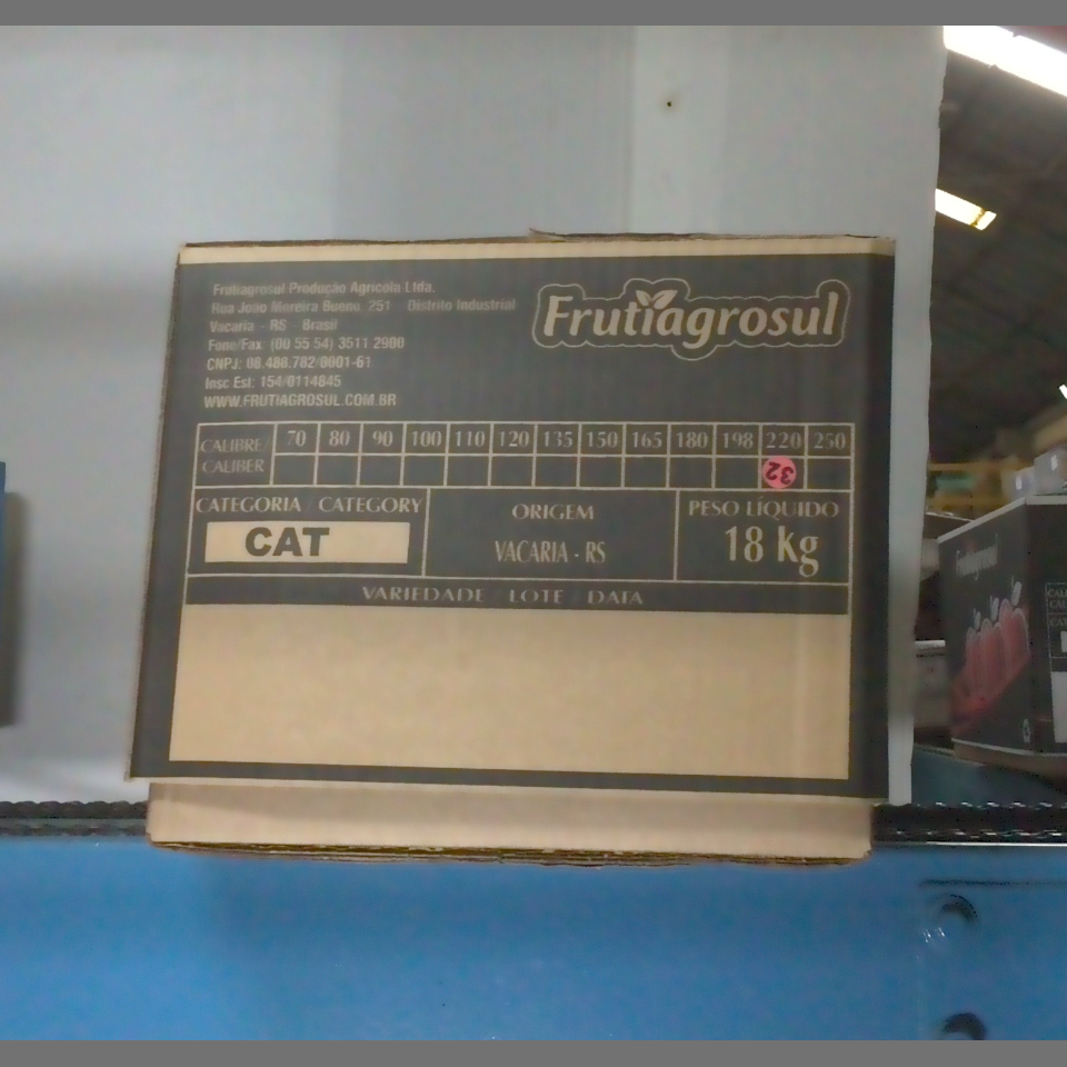 Candidata do calibre · central · 960 utilizado na inferência