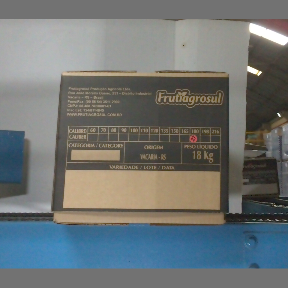 Candidata do calibre · central · 960 utilizado na inferência