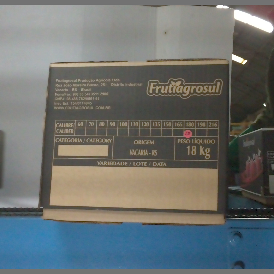 Candidata do calibre · central · 960 utilizado na inferência