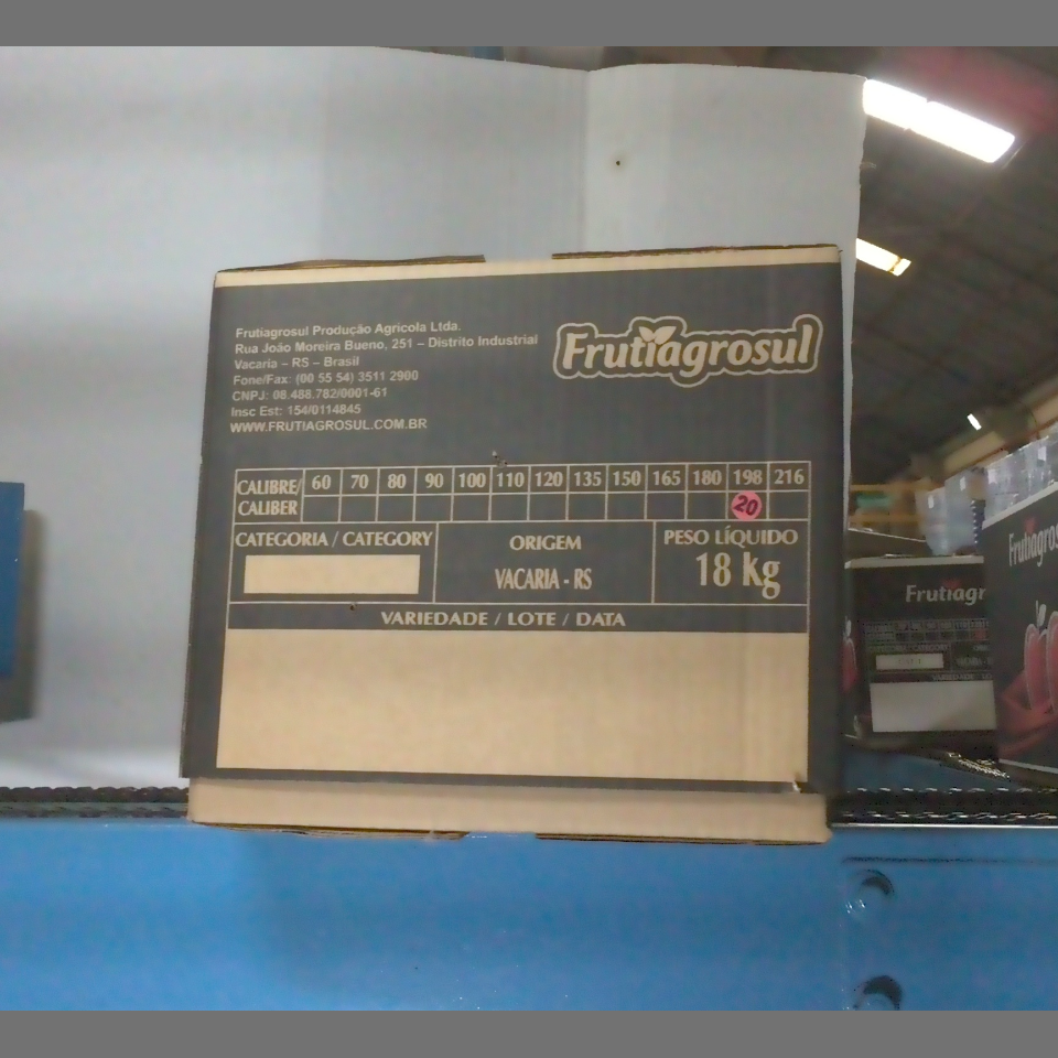 Candidata do calibre · central · 960 utilizado na inferência