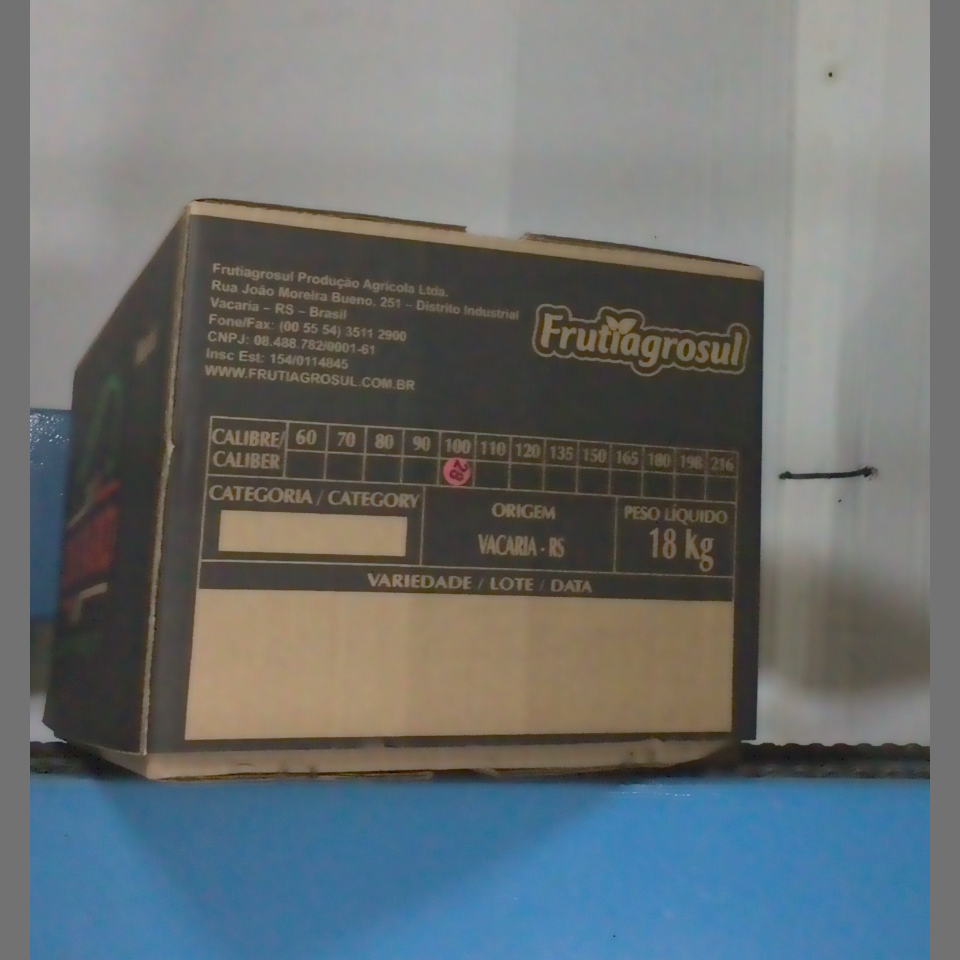 Candidata do calibre · central · 960 utilizado na inferência