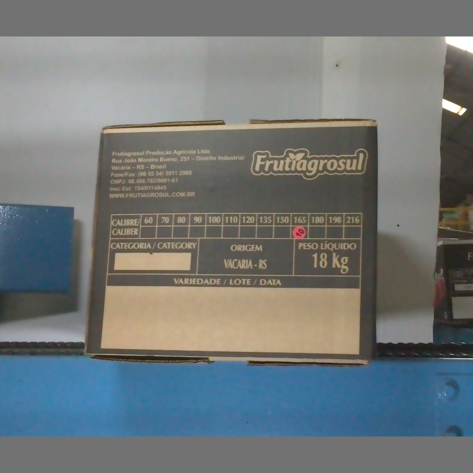 Candidata do calibre · central · 960 utilizado na inferência