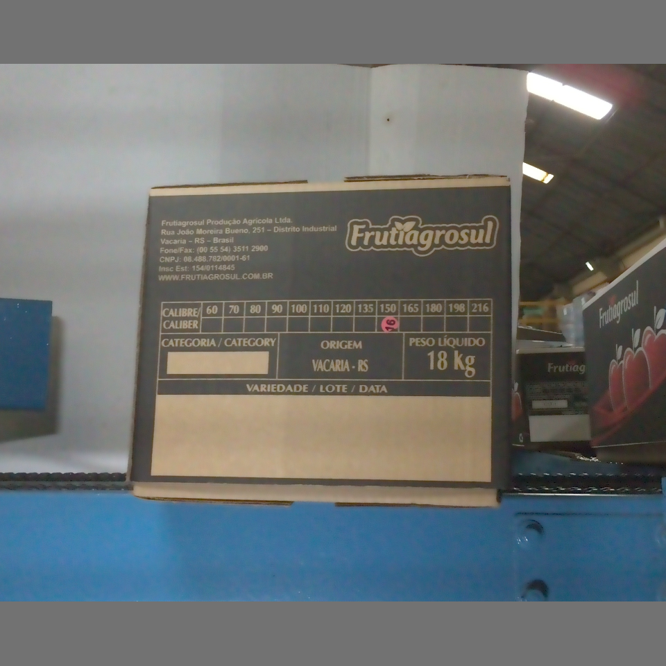 Candidata do calibre · central · 960 utilizado na inferência