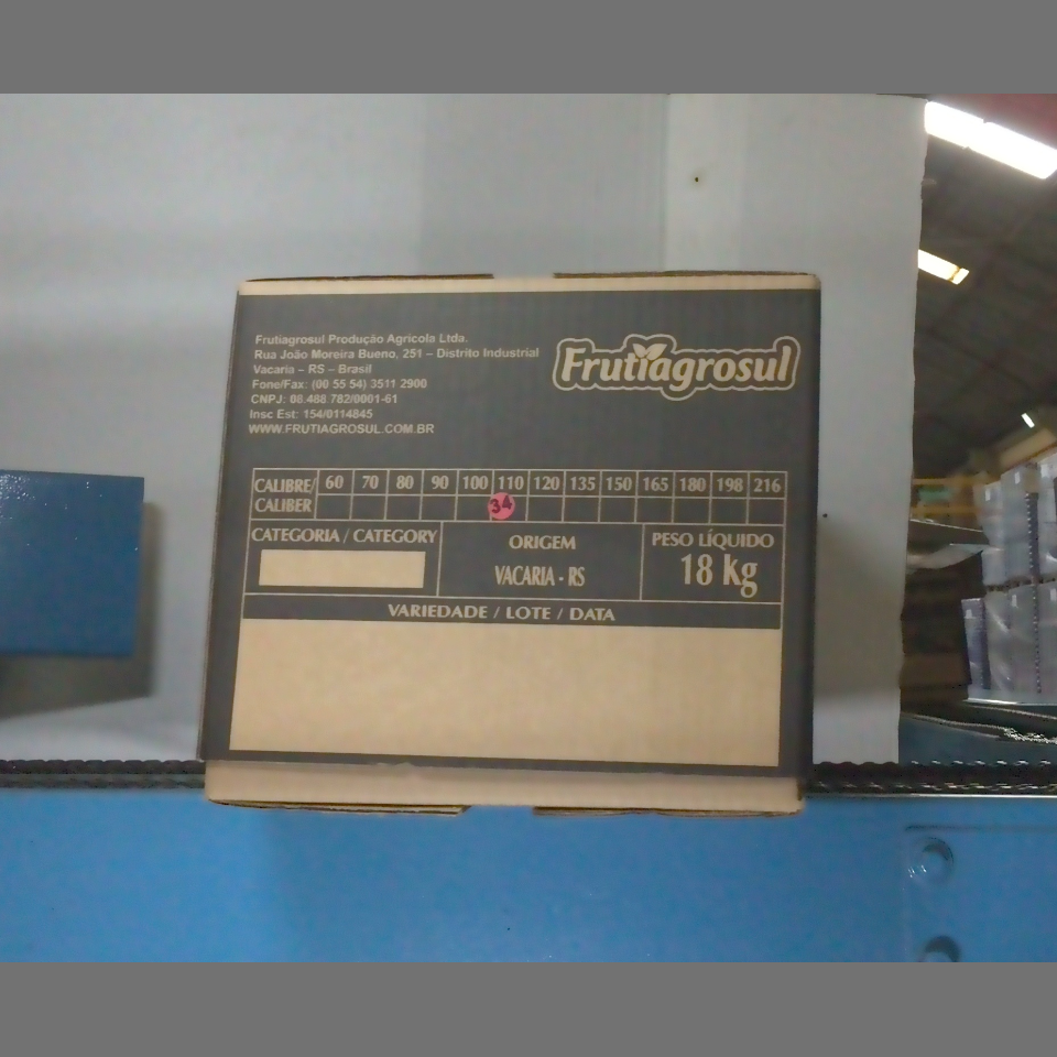 Candidata do calibre · central · 960 utilizado na inferência
