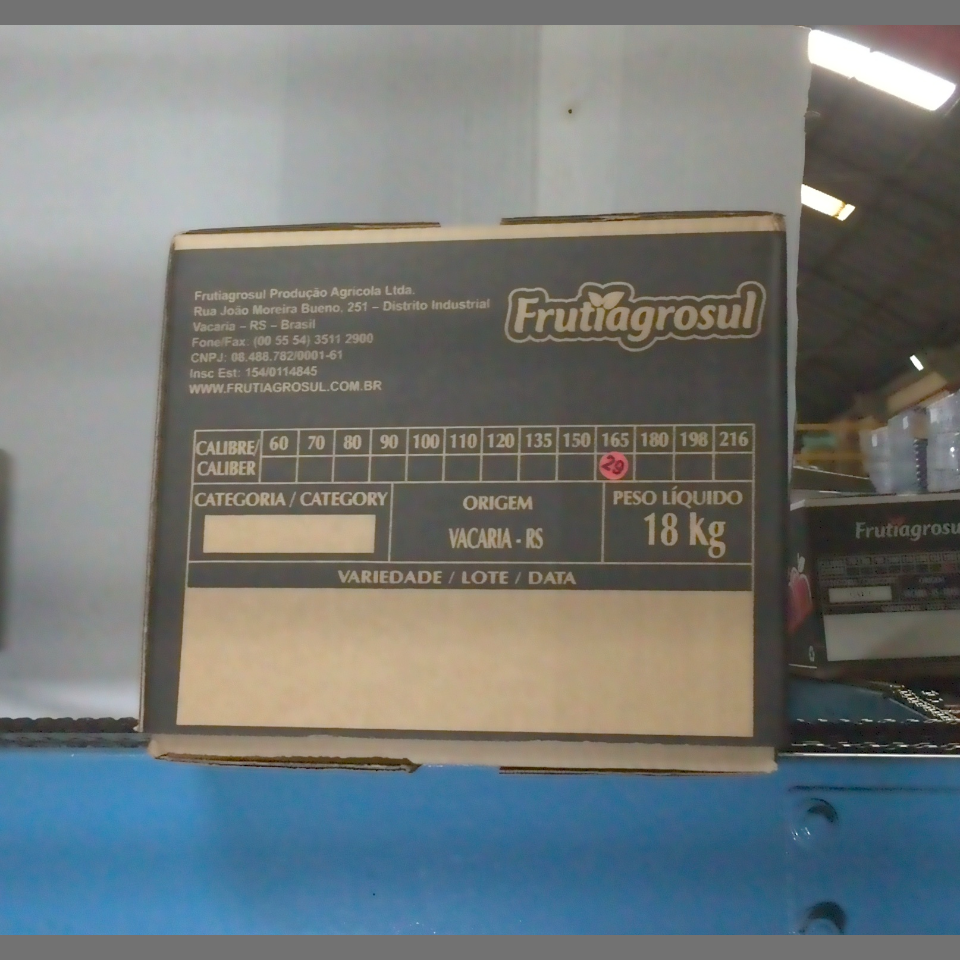 Candidata do calibre · central · 960 utilizado na inferência