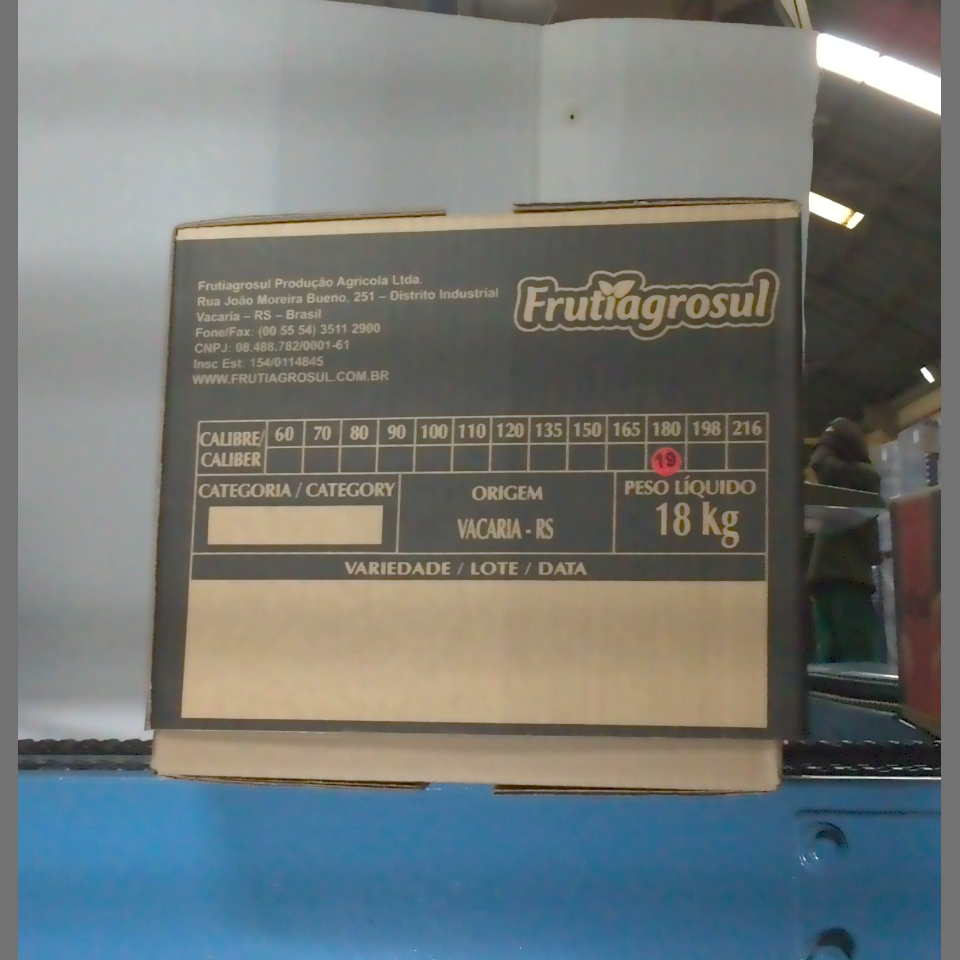 Candidata do calibre · central · 960 utilizado na inferência