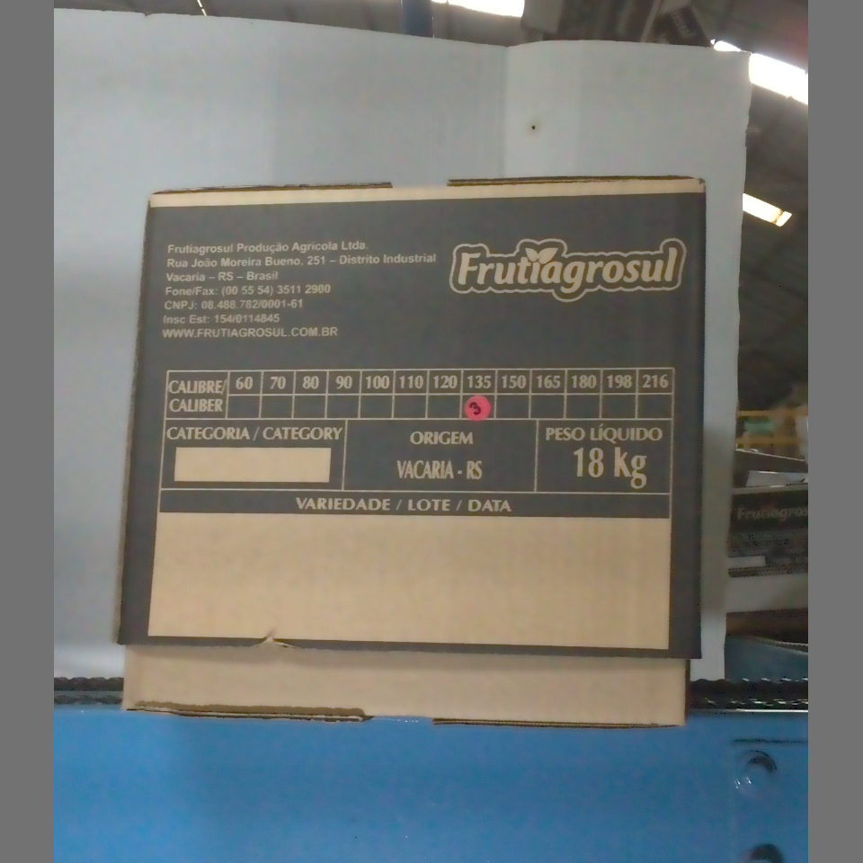 Candidata do calibre · central · 960 utilizado na inferência