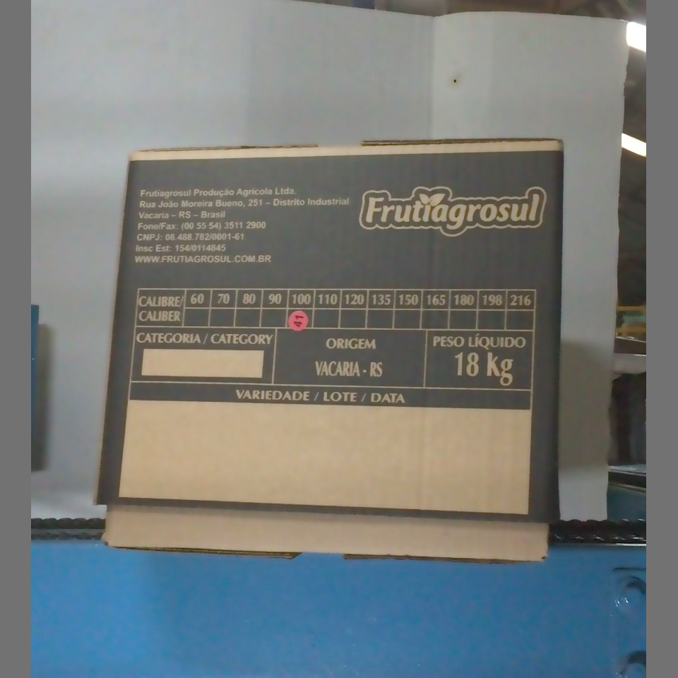 Candidata do calibre · central · 960 utilizado na inferência