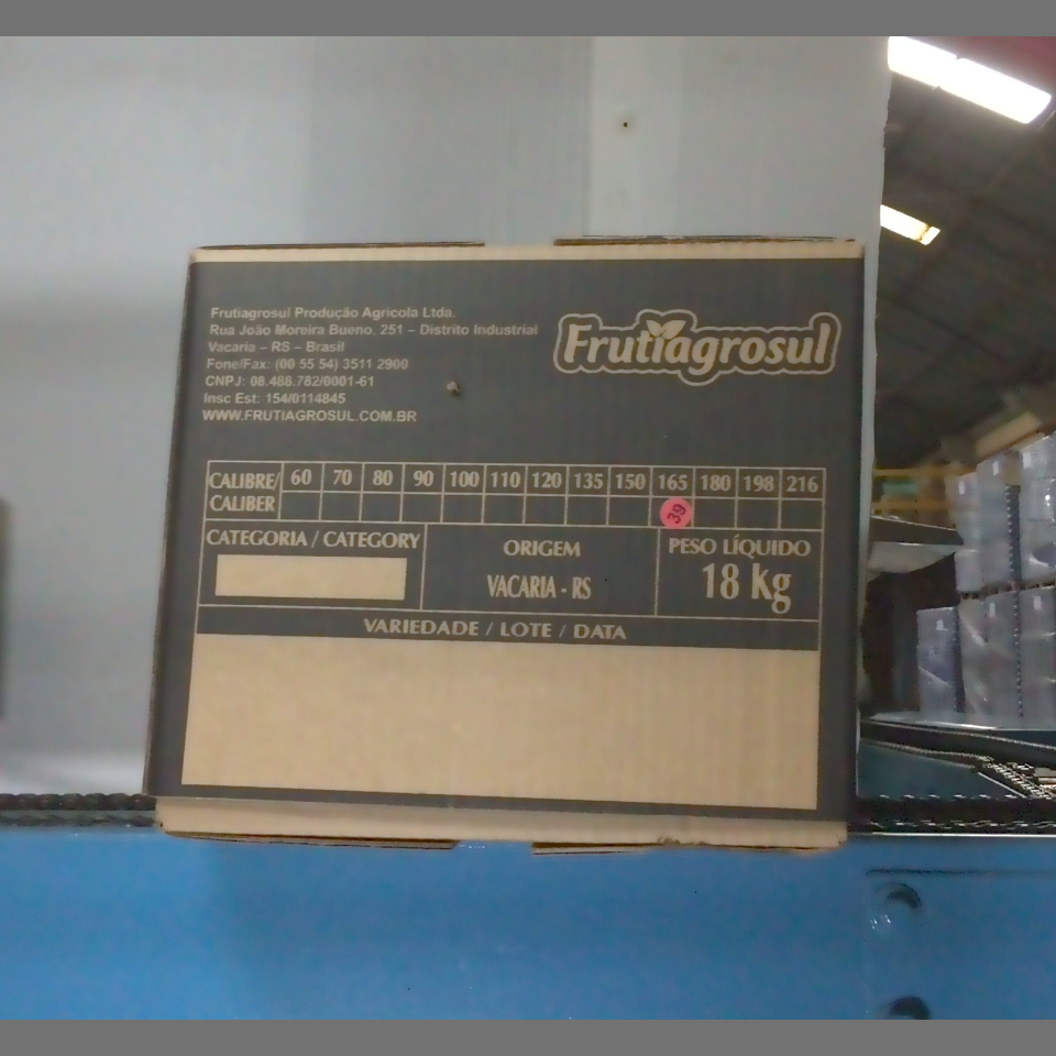 Candidata do calibre · central · 960 utilizado na inferência