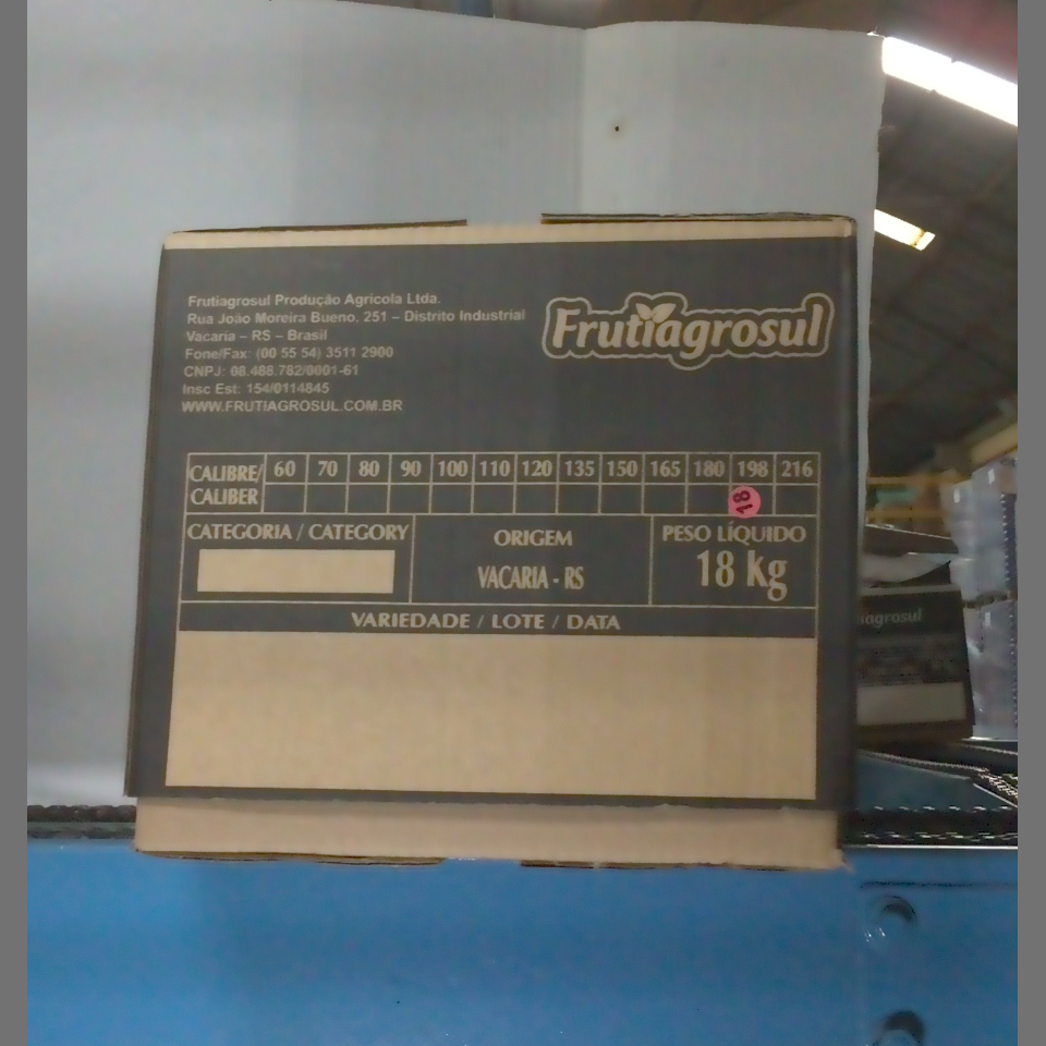 Candidata do calibre · central · 960 utilizado na inferência