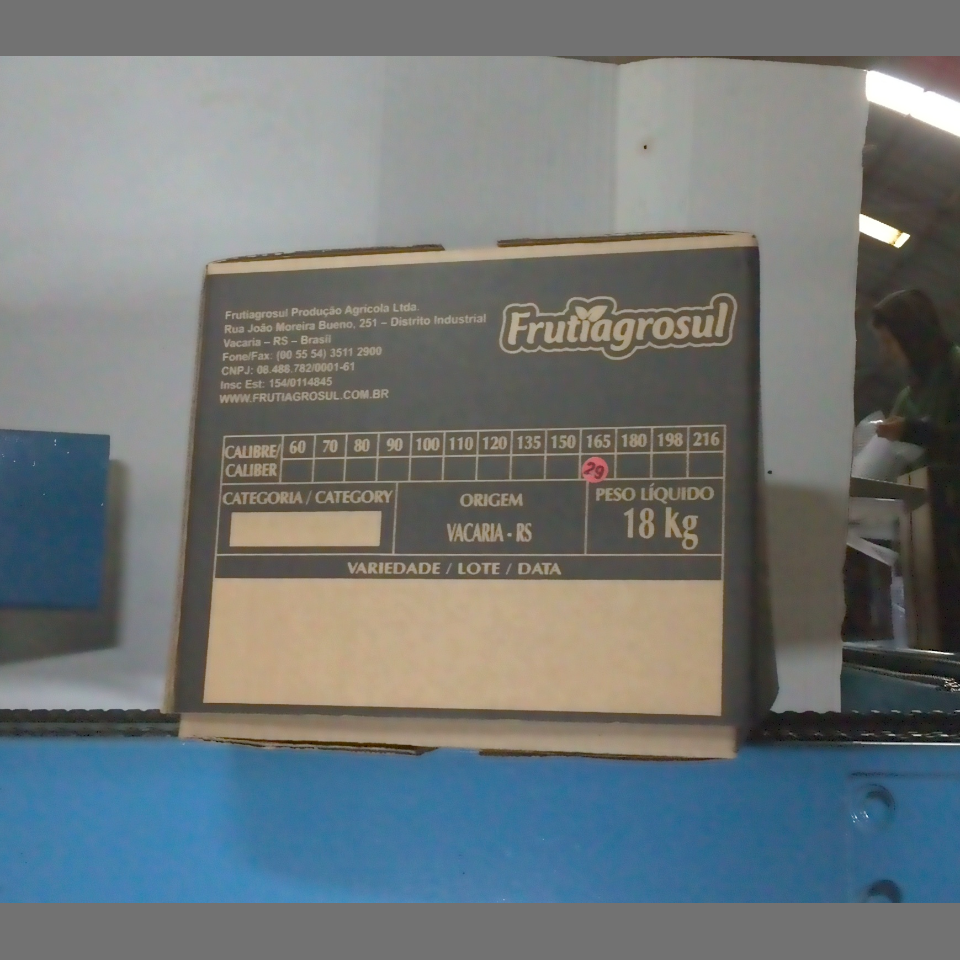 Candidata do calibre · central · 960 utilizado na inferência