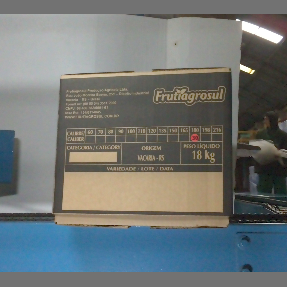 Candidata do calibre · central · 960 utilizado na inferência