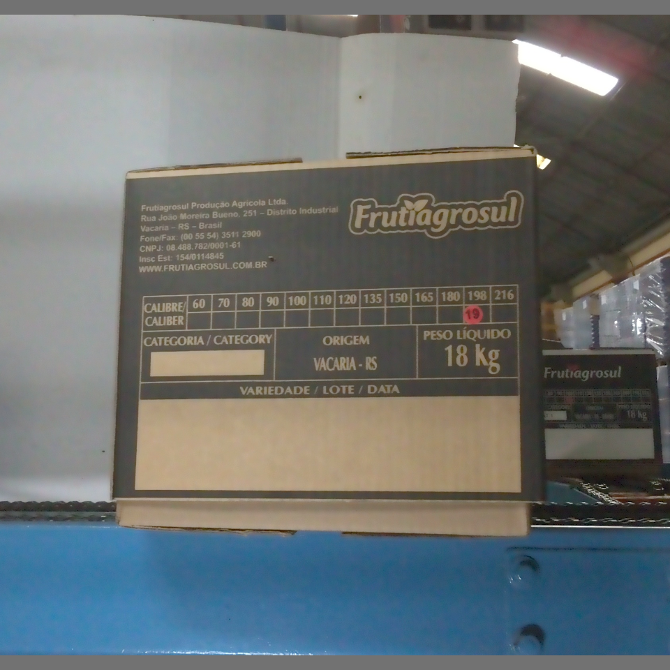 Candidata do calibre · central · 960 utilizado na inferência