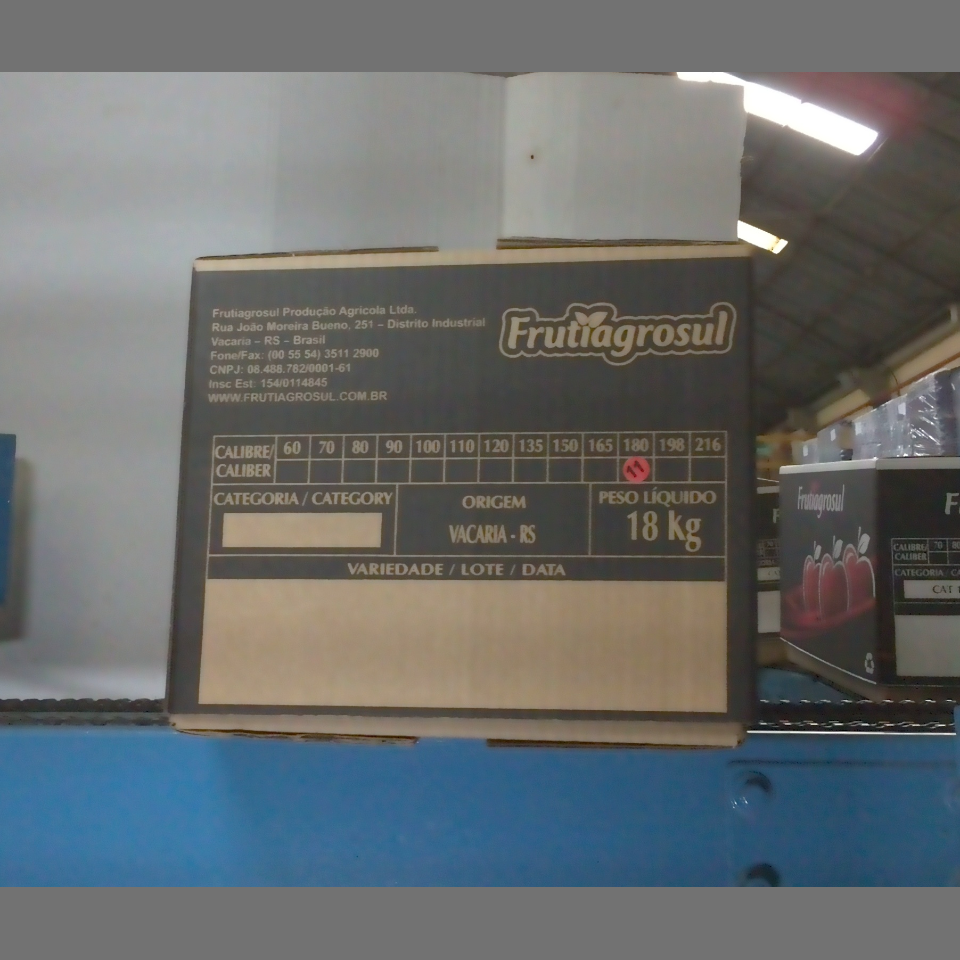 Candidata do calibre · central · 960 utilizado na inferência