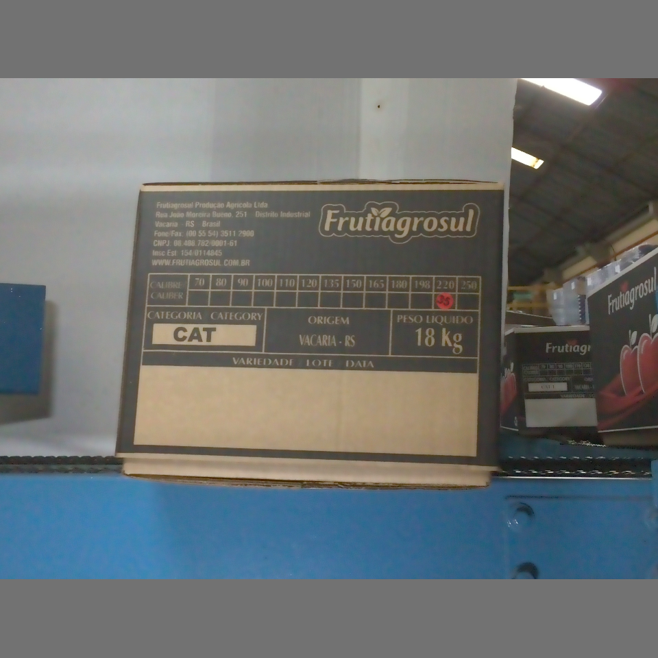 Candidata do calibre · central · 960 utilizado na inferência