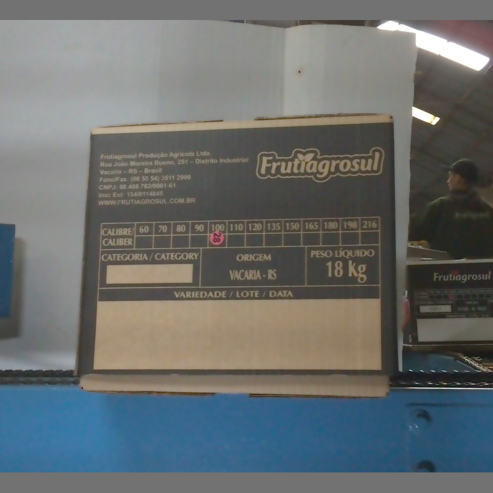 Candidata do calibre · central · 960 utilizado na inferência