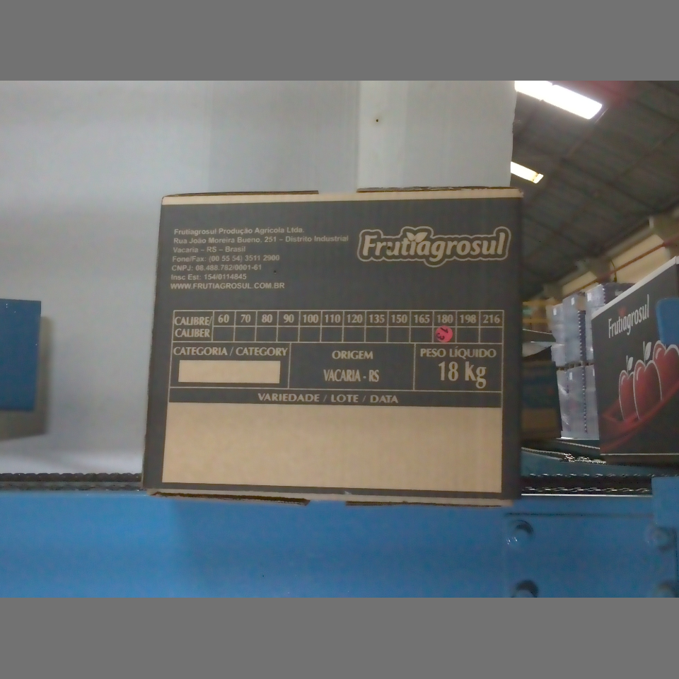 Candidata do calibre · central · 960 utilizado na inferência