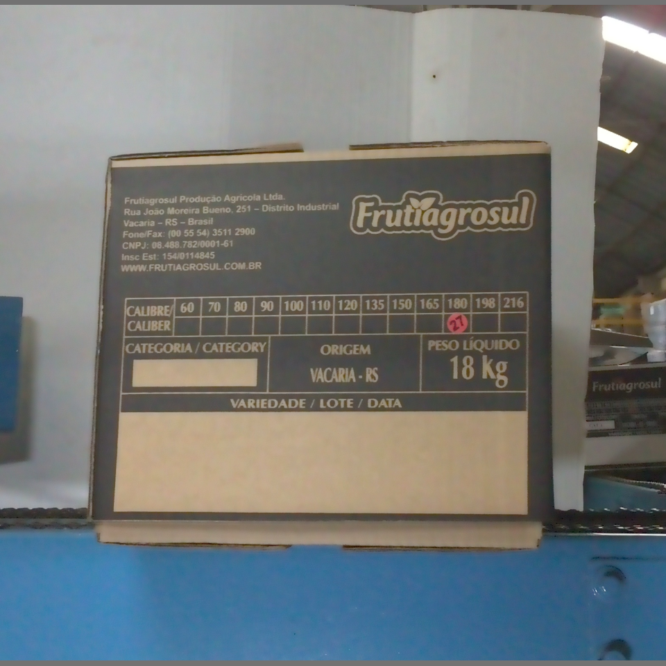 Candidata do calibre · central · 960 utilizado na inferência