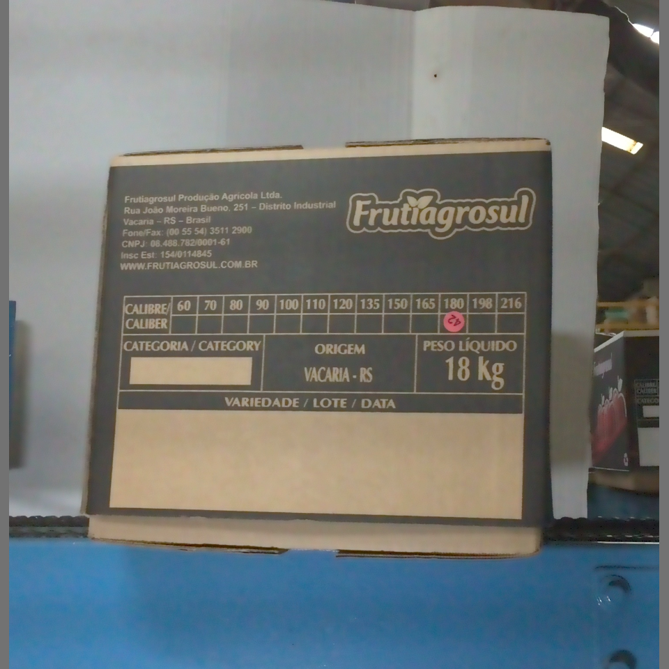 Candidata do calibre · central · 960 utilizado na inferência