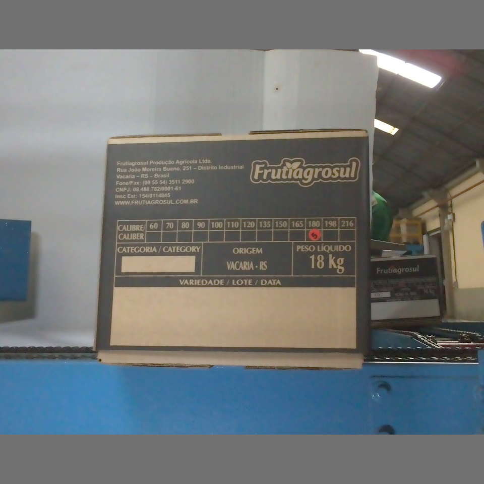 Candidata do calibre · central · 960 utilizado na inferência