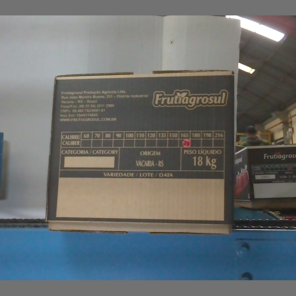 Candidata do calibre · central · 960 utilizado na inferência