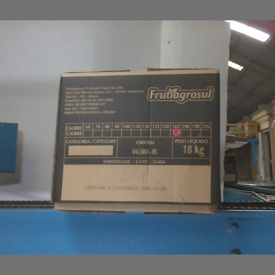 Candidata do calibre · central · 960 utilizado na inferência