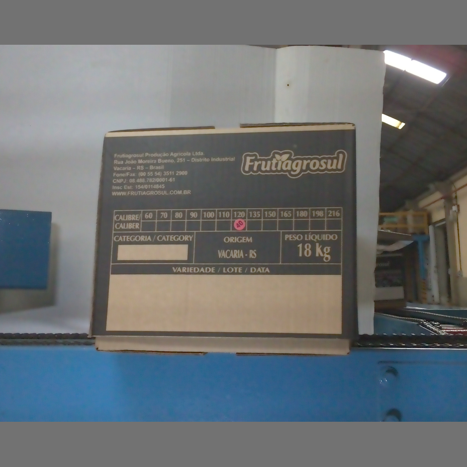 Candidata do calibre · central · 960 utilizado na inferência