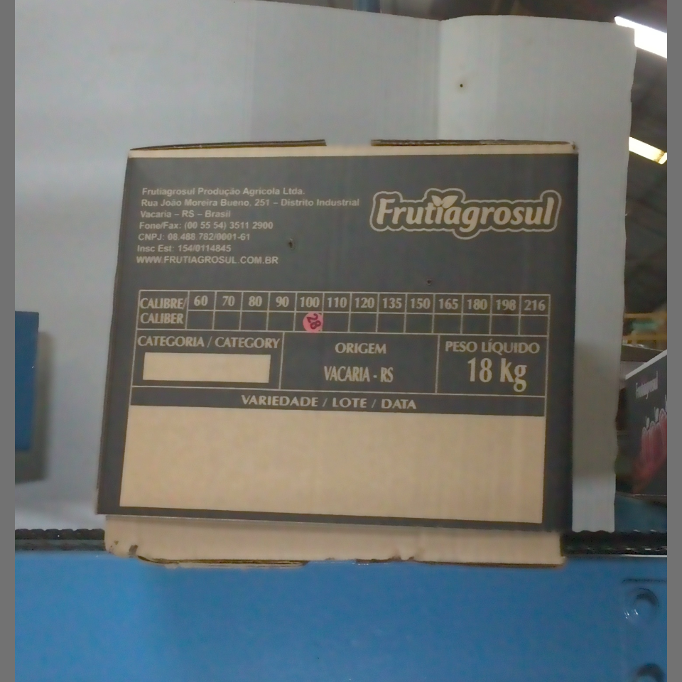 Candidata do calibre · central · 960 utilizado na inferência