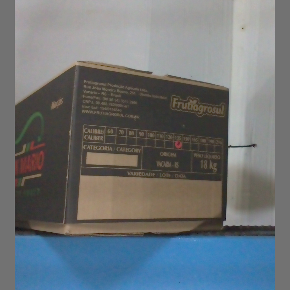 Candidata do calibre · central · 960 utilizado na inferência