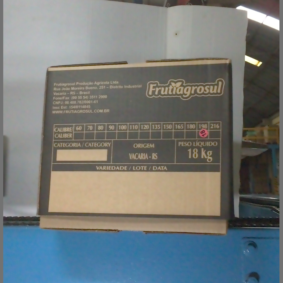 Candidata do calibre · central · 960 utilizado na inferência
