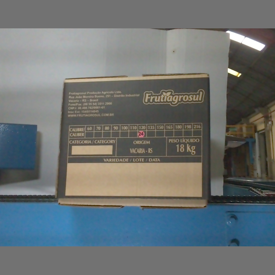 Candidata do calibre · central · 960 utilizado na inferência