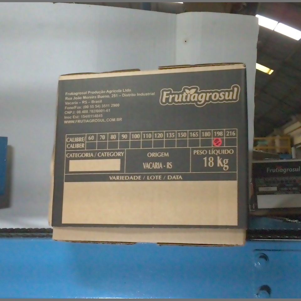 Candidata do calibre · central · 960 utilizado na inferência
