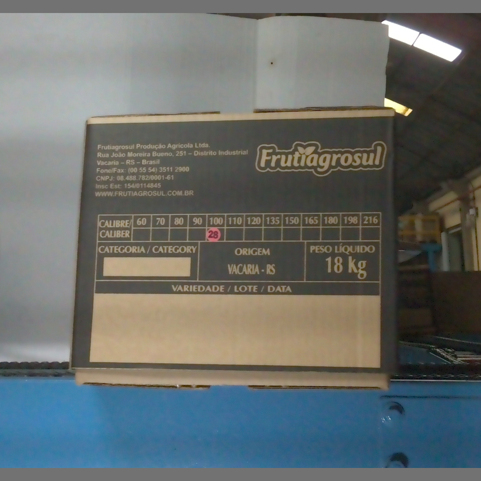 Candidata do calibre · central · 960 utilizado na inferência