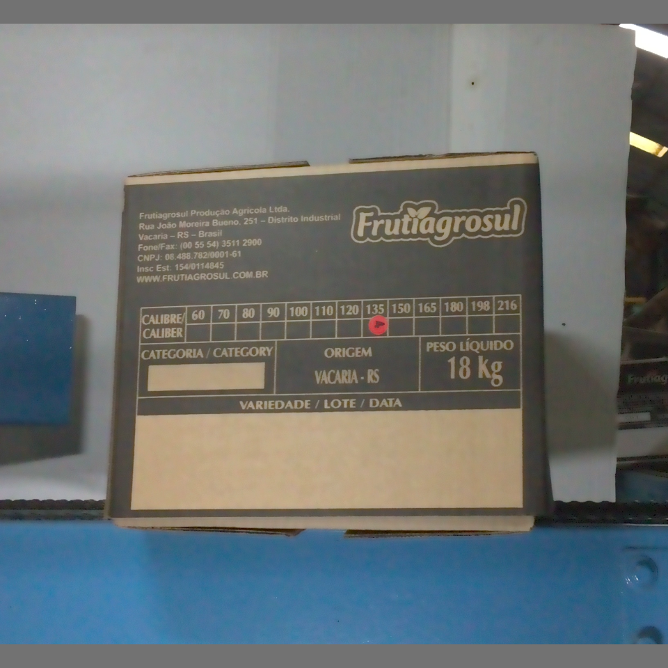 Candidata do calibre · central · 960 utilizado na inferência
