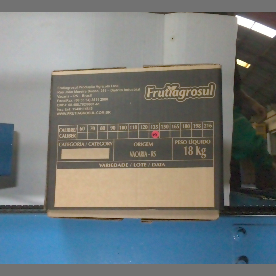 Candidata do calibre · central · 960 utilizado na inferência