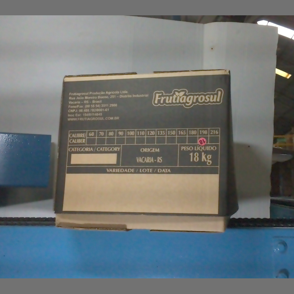 Candidata do calibre · central · 960 utilizado na inferência