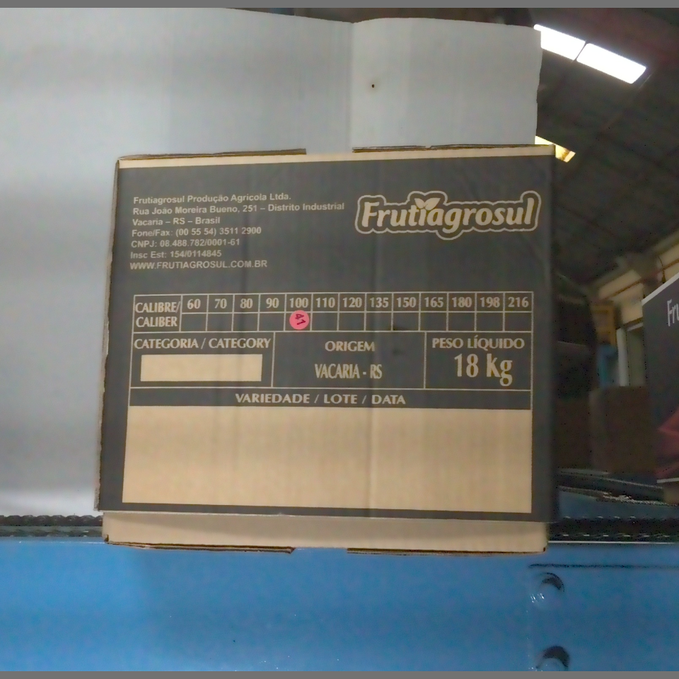 Candidata do calibre · central · 960 utilizado na inferência