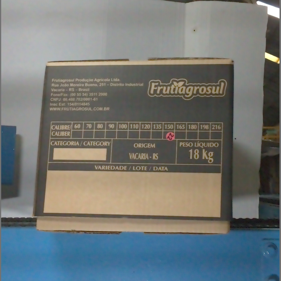 Candidata do calibre · central · 960 utilizado na inferência