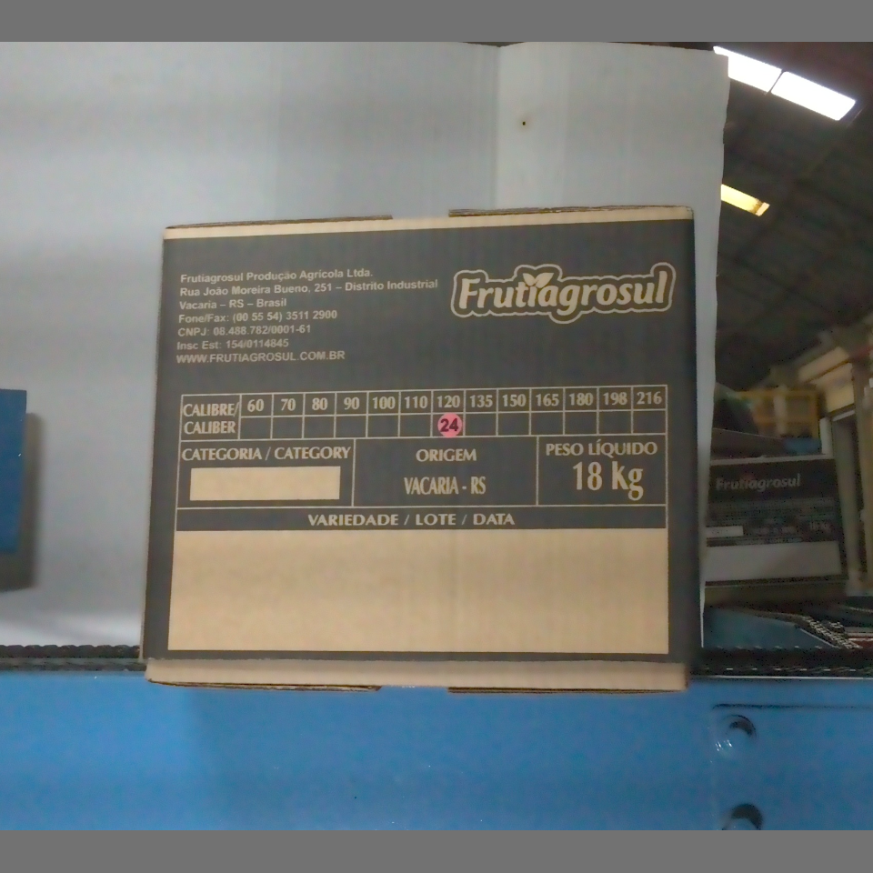 Candidata do calibre · central · 960 utilizado na inferência