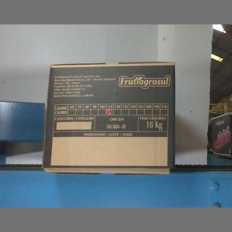 Candidata do calibre · central · 960 utilizado na inferência