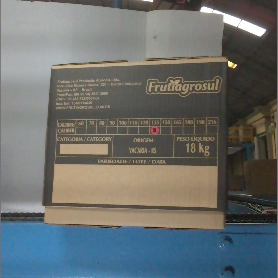 Candidata do calibre · central · 960 utilizado na inferência